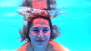 Breath Holding Underwater in Pool