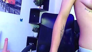 Amateur Webcam Teen Flashes Masturbates