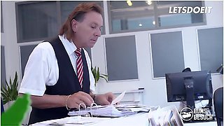 Brunette Milf Kate Nox Fucks Big Dick Boss In Her Office