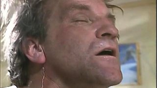 Female agent licks and fingers brunette in her office
