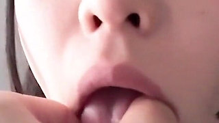 Pierced Tease. Her Tongue Adds a Wicked Twist