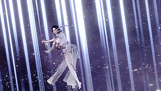 Ancient Style; Hanfu; Erotic Appeal; Jiggling Breasts; Bare Feet