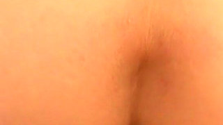 Masturbating with a Dildo From Behind