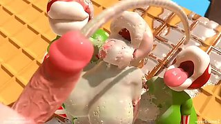 Princess Bros: Asian Anal Creampie with Big Tits and Rough Sex