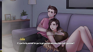 House Chores #17: My MILF Stepaunt Sucked Me off During the Movie and Made Me Cum Really Good