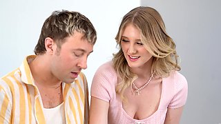 Two cute girls Melody Marks and Robby Echo getting fucked by Chad Alva