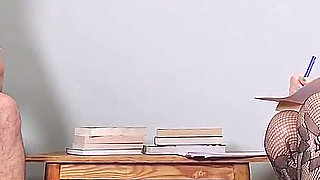 AuntJudysXXX - Hairy Mature MILF Teacher Lada Fucks Her Student