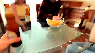 Russian Redhead Swallows After POV Blowjob