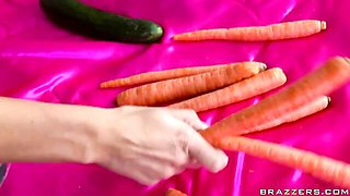 An awesome busty brunette Melissa XoXo is jumping on a huge dick