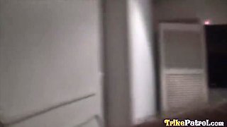 Asian Strumpet Standing Hump POV Creampie