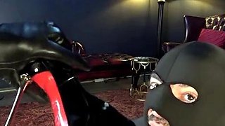 Cfnm brunettes and blondes give a handjob to a british guy