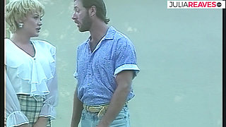 MILF relaxes with a bikini on while the guard watches