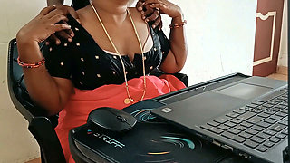 Step-stepbrother Sucked My Boobs During Online Interview