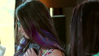 Mommys Girl Mindi Mink Gets Stuck in Stepdaughter's Dress and Needs Help to Get Out