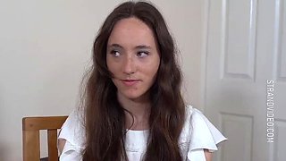 Sarah Stern as Mila the Judge Spanking and Punishing Guilty Teen in Lesbian BDSM Courtroom Scene