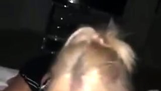 Tattooed Blonde Sucking BBC