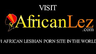 Putting dildo into my african lesbian girlfriends ass