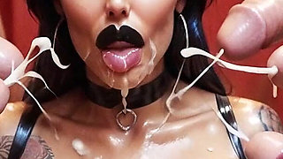 BDSM Slave Hard Sex, Curvy Woman with Big Tits Sucking Big Dick, Slave Woman,bdsm