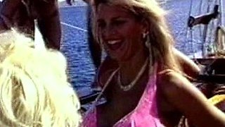 Stunning group sex babes getting cumshot