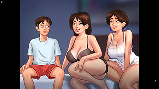 Summertime Saga Dianie and Debbie Having Fun with Anon