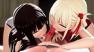 Chisato & Takina (Cake face) [dd_dd]