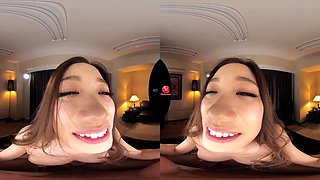 Shameless asian stunner VR thrilling porn video