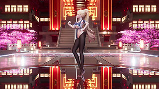 [mmd] Marionette Erotic Uniform Black Stockings