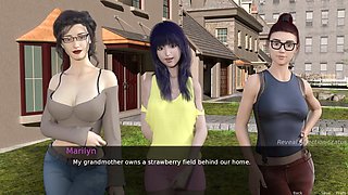 A stepmom's affection at the beach party