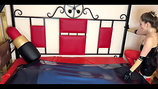 Two Latex Goddesses, Latex Outfits, Sweat, Latex Vacuum Bed
