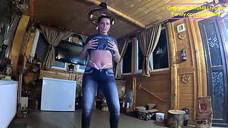 Pantyhose Ripping, POV Oral and Rough Doggy with Messy Cum on Clothes