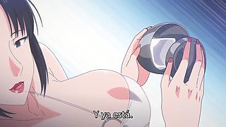 Hot hentai: busty milf with huge honkers seduces a student guy and begs him for a wild anal sex