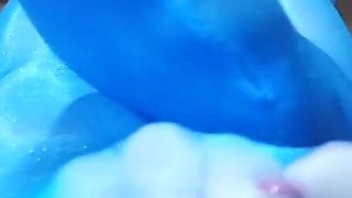 Blue Pantyhose Tease and Jerk off Instructions.
