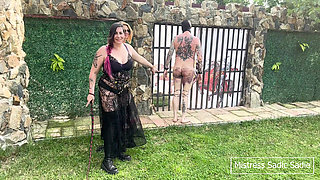 Hardcore Corporal Punishment with Bullwhip and Flogger by Two Merciless Dommes