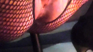 Juicy piss cunt is jerked off and squirts really rough