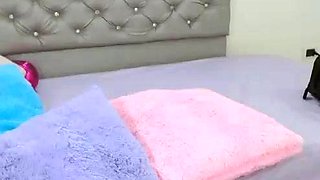 Stacked brunette goes solo toys and masturbation