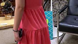 Risky Public Flashing And Masturbation In The Antique Shop