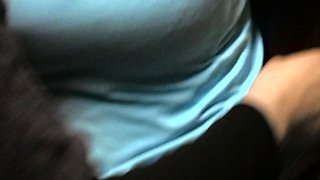 Small tit babe licks clit