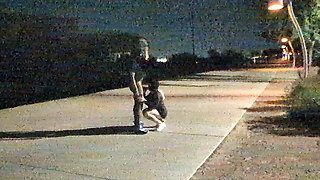 Thick BBW wife strips in public park and role play with hus! BadBlondieMonroe