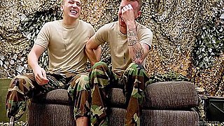 Untamed Uniformed Lust On Display - Ryan Jordan And Justin Lewis