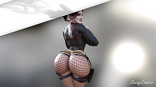 The Joker Fuck Harley Quinn - Massive Cock ANAL - sassyComics