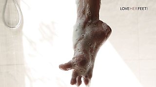 Bill and Alexis's foot fetish action