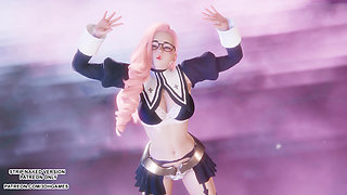 MMD Love It - Seraphine Sexy Kpop Dance League of Legends Hentai Uncensored 4K 60FPS