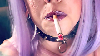 Your Very Own Smoking Dolly! Tina Snua Smokes A Kingsize Cigarette With Lots Of Smoke