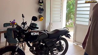 The motorcycle or the?, keep the motorcycle and give him my