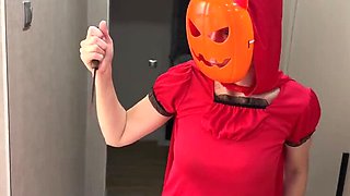 Horny Witch Halloween Sex - Cheating on Wife with Russian Amateur Teen Arina Mills - Doggystyle & Cowgirl POV