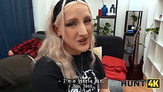 Hunt4k. is she doing it for him or for her sensation?