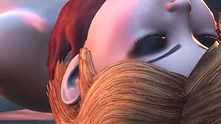 Lilith fucks hard her young sex slave in the dark castle