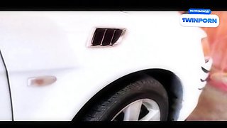 Hot Car Washer Polished My Cock In The Woods And I Fucked