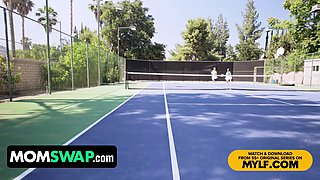 Tennis game with fuckslut stepmoms leads to four way fuckfest orgy - Kenzie Taylor & mona azar - momswap