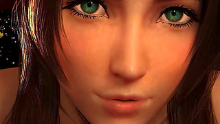 Aerith Xmas POV Cowgirl Ride - Final Fantasy 7 3D Animation